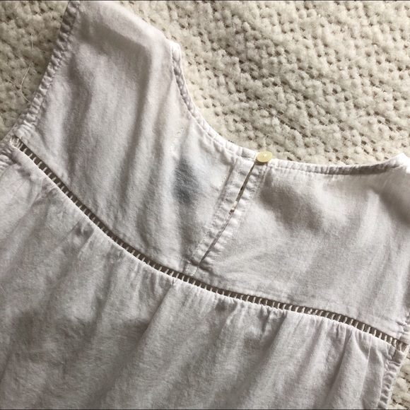 White sleeveless cotton top - Picture 7 of 7